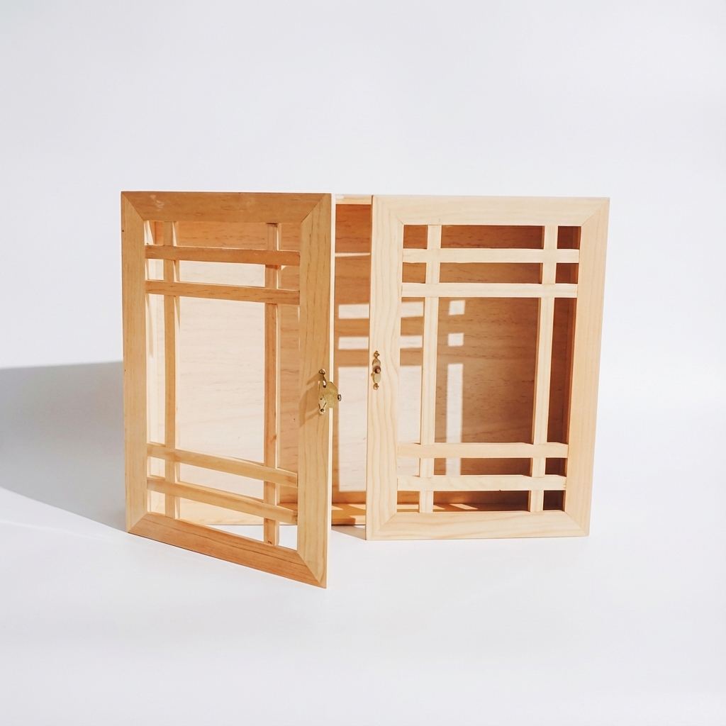 전통 창살문상자