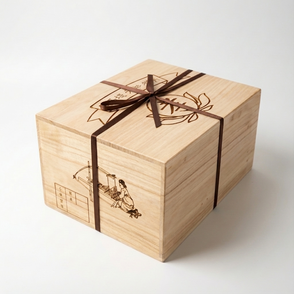 도자기 나무상자