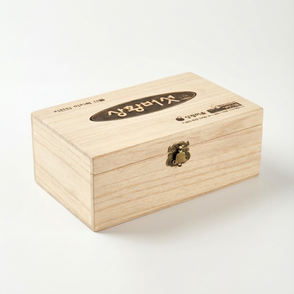 상황버섯 나무상자